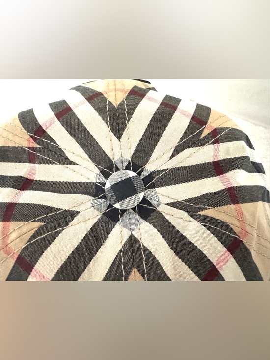 BURBERRY TB Monogram Vintage Check Baseball Cap Hat Size M - Picture 4 of 10